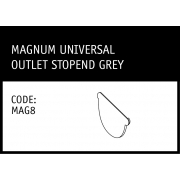 Marley Magnum Universal Outlet Stopend Grey - MAG8